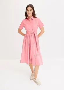 Abito chemisier in misto cotone elasticizzato, bonprix Abito chemisier in misto cotone elasticizzato, bonprix