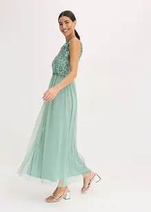 Abito lungo con paillettes, bonprix Abito lungo con paillettes, bonprix