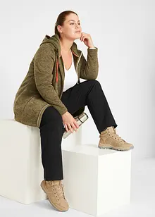 Pantaloni elasticizzati in softshell con tasche, idrorepellenti, bonprix Pantaloni elasticizzati in softshell con tasche, idrorepellenti, bonprix