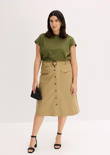 Gonna in twill, bonprix Gonna in twill, bonprix