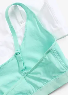 Reggiseno bustier con cotone biologico (pacco da 2), bonprix Reggiseno bustier con cotone biologico (pacco da 2), bonprix