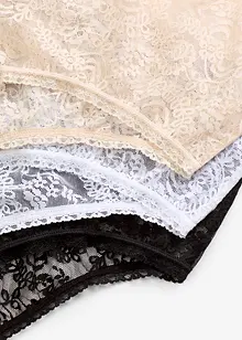 Slip a vita alta in pizzo (pacco da 3), bonprix Slip a vita alta in pizzo (pacco da 3), bonprix