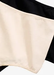 Perizoma a vita alta con cotone morbido (pacco da 4), bonprix Perizoma a vita alta con cotone morbido (pacco da 4), bonprix