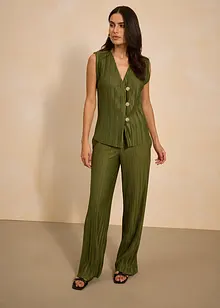 Pantaloni in jersey plissettati, bonprix Pantaloni in jersey plissettati, bonprix