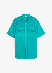 Camicia  effetto lavato a maniche corte, bonprix Camicia  effetto lavato a maniche corte, bonprix