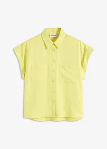 Camicetta a maniche corte in misto lyocell fluente, bonprix Camicetta a maniche corte in misto lyocell fluente, bonprix