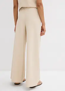 Pantaloni larghi in piquet, bonprix Pantaloni larghi in piquet, bonprix