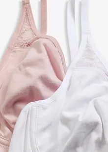 Reggiseno con ferretto e morbido cotone (pacco da 2), bonprix Reggiseno con ferretto e morbido cotone (pacco da 2), bonprix