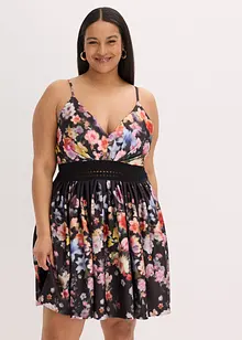 Miniabito con inserto effetto uncinetto, bonprix Miniabito con inserto effetto uncinetto, bonprix