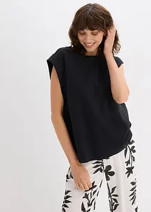 Top con inserto a coste sulla manica, bonprix Top con inserto a coste sulla manica, bonprix