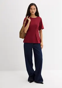 Maglia sfiancata realizzata in morbido Punto di Roma, bonprix Maglia sfiancata realizzata in morbido Punto di Roma, bonprix