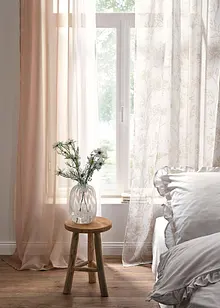 Tenda trasparente con poliestere riciclato (pacco da 1), bonprix Tenda trasparente con poliestere riciclato (pacco da 1), bonprix