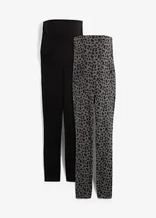 Leggings prémaman con cotone biologico (pacco da 2), bonprix Leggings prémaman con cotone biologico (pacco da 2), bonprix