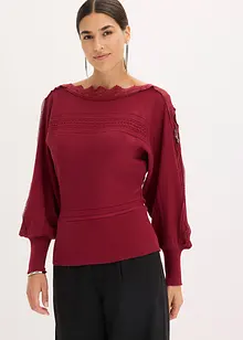Maglione in filato fine di misto viscosa fluente, bonprix Maglione in filato fine di misto viscosa fluente, bonprix