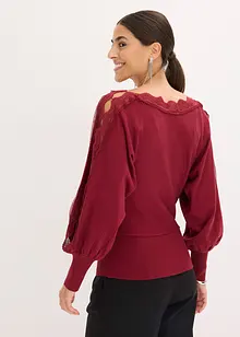 Maglione in filato fine di misto viscosa fluente, bonprix Maglione in filato fine di misto viscosa fluente, bonprix