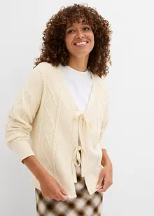 Cardigan di maglia con laccetti, bonprix Cardigan di maglia con laccetti, bonprix