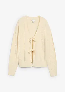 Cardigan di maglia con laccetti, bonprix Cardigan di maglia con laccetti, bonprix