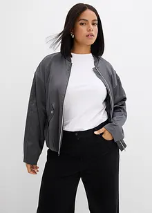 Bomber leggero in misto viscosa lucido, bonprix Bomber leggero in misto viscosa lucido, bonprix