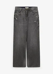 Jeans wide leg low stretch, vita media, bonprix Jeans wide leg low stretch, vita media, bonprix
