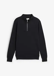 Felpa con mezza zip in puro cotone biologico, bonprix Felpa con mezza zip in puro cotone biologico, bonprix