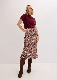 Gonna di satin operato, bonprix Gonna di satin operato, bonprix