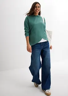 Felpa con cappuccio in morbido misto viscosa, bonprix Felpa con cappuccio in morbido misto viscosa, bonprix