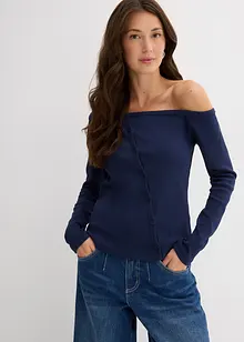 Maglia a costine a maniche lunghe, bonprix Maglia a costine a maniche lunghe, bonprix