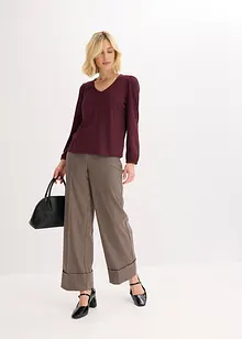 Maglia strutturata con fiocco staccabile, bonprix Maglia strutturata con fiocco staccabile, bonprix