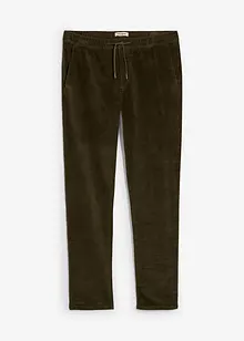 Pantaloni elasticizzati di velluto con elastico in vita, regular fit, bonprix Pantaloni elasticizzati di velluto con elastico in vita, regular fit, bonprix