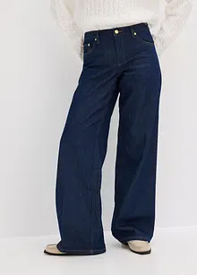 Jeans wide leg, vita media, bonprix Jeans wide leg, vita media, bonprix