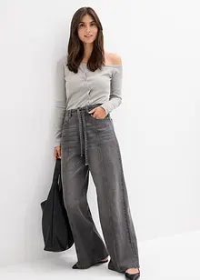 Jeans wide leg, vita alta, bonprix Jeans wide leg, vita alta, bonprix