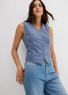 Gilet in velluto, bonprix Gilet in velluto, bonprix