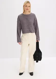 Pantaloni in twill di puro cotone, bonprix Pantaloni in twill di puro cotone, bonprix