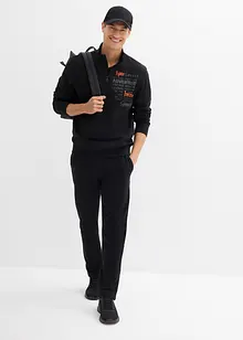 Felpa in puro cotone con colletto alto zippato, bonprix Felpa in puro cotone con colletto alto zippato, bonprix