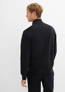 Felpa in puro cotone con colletto alto zippato, bonprix Felpa in puro cotone con colletto alto zippato, bonprix