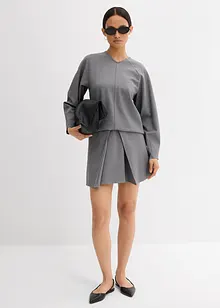 Maglia a maniche lunghe in morbido punto di Roma, bonprix Maglia a maniche lunghe in morbido punto di Roma, bonprix