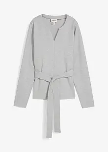 Maglia a maniche lunghe con cintura da annodare in misto viscosa, bonprix Maglia a maniche lunghe con cintura da annodare in misto viscosa, bonprix