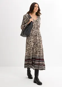 Abito lungo in morbido misto viscosa ed elastan, bonprix Abito lungo in morbido misto viscosa ed elastan, bonprix