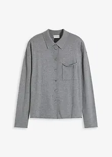 Cardigan effetto camicia in filato fine, bonprix Cardigan effetto camicia in filato fine, bonprix