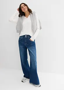 Maglia a maniche lunghe in misto viscosa morbido, bonprix Maglia a maniche lunghe in misto viscosa morbido, bonprix