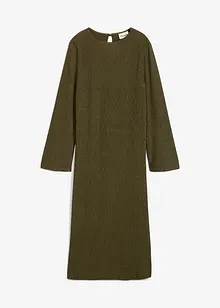 Abito midi in crinkle strutturato, bonprix Abito midi in crinkle strutturato, bonprix