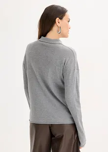 Cardigan effetto camicia in filato fine, bonprix Cardigan effetto camicia in filato fine, bonprix