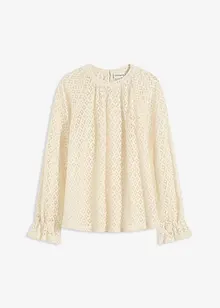 Maglia in pizzo di misto cotone, bonprix Maglia in pizzo di misto cotone, bonprix