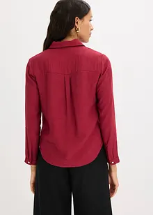 Camicetta con dettaglio attorcigliato in tessuto operato, bonprix Camicetta con dettaglio attorcigliato in tessuto operato, bonprix