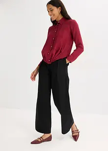 Camicetta con dettaglio attorcigliato in tessuto operato, bonprix Camicetta con dettaglio attorcigliato in tessuto operato, bonprix