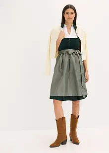 Abito bavarese con bustino in velluto e grembiule in raso (set 2 pezzi), bonprix Abito bavarese con bustino in velluto e grembiule in raso (set 2 pezzi), bonprix