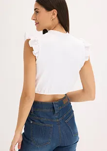 Camicetta bavarese con colletto a listino e maniche a ruches, bonprix Camicetta bavarese con colletto a listino e maniche a ruches, bonprix