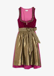 Abito bavarese midi con velluto (set 2 pezzi), bonprix Abito bavarese midi con velluto (set 2 pezzi), bonprix