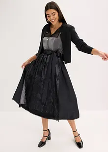 Abito bavarese con bustino lucido (set 2 pezzi), bonprix Abito bavarese con bustino lucido (set 2 pezzi), bonprix