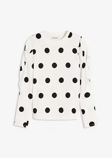 Maglia a maniche lunghe in crêpe operato, bonprix Maglia a maniche lunghe in crêpe operato, bonprix